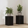 Soporte de plantas 2 pcs Roble Negro 20 x 20 x 30 cm en Soportes para macetas | Comprar online en Foru.es