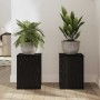 Soporte de plantas 2 pcs Roble Negro 25 x 25 x 35 cm en Soportes para macetas | Comprar online en Foru.es
