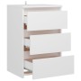 Mesitas de noche 2 uds madera contrachapada blanco 40x35x62,5cm de vidaXL, Mesitas de noche - Ref: Foro24-806212, Precio: 105...