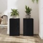 Soporte de plantas 2 pcs Roble Negro 30 x 30 x 50 cm en Soportes para macetas | Comprar online en Foru.es