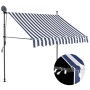 Toldo manual retráctil con LED azul y blanco 150 cm en Toldos | Comprar online en Foru.es