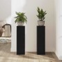 Soporte de plantas 2 pcs Roble Negro 17 x 17 x 60 cm en Soportes para macetas | Comprar online en Foru.es
