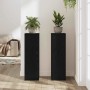 Soporte de plantas 2 pcs Roble Negro 25 x 25 x 80 cm en Soportes para macetas | Comprar online en Foru.es