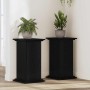 Soporte de plantas Roble Negro 33 x 33 x 60 cm en Soportes para macetas | Comprar online en Foru.es