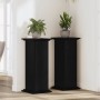 Soporte de plantas Roble Negro 33 x 33 x 80 cm en Soportes para macetas | Comprar online en Foru.es