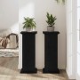 Soporte de plantas Roble Negro 33 x 33 x 80 cm en Soportes para macetas | Comprar online en Foru.es