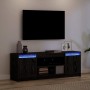 Unidades de TV Negro 139,5 x 34 x 50 cm Madera contrachapada en Muebles TV | Comprar online en Foru.es