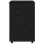 Armario con estante con rueda Roble Negro 60 x 48 x 74.5 cm en Armarios archivadores | Comprar online en Foru.es