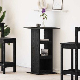 Mesa de Bar Roble Negro 60 x 60 x 100 cm Madera contrachapada en Mesas de comedor | Comprar online en Foru.es