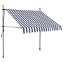 Toldo manual retráctil con LED azul y blanco 150 cm en Toldos | Comprar online en Foru.es
