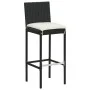 Conjunto de bar para jardín 7 piezas con cojines negro de vidaXL, Conjuntos de jardín - Ref: Foro24-3068006, Precio: 627,68 €...
