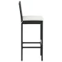 Conjunto de bar para jardín 7 piezas con cojines negro de vidaXL, Conjuntos de jardín - Ref: Foro24-3068006, Precio: 627,68 €...