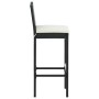 Conjunto de bar para jardín 7 piezas con cojines negro de vidaXL, Conjuntos de jardín - Ref: Foro24-3068006, Precio: 638,59 €...