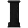Soporte de Exhibición con puerta Roble Negro 31 x 30 x 60 cm en Soportes para macetas | Comprar online en Foru.es