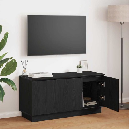 Mueble de TV Roble Negro 100 x 38 x 49 cm Madera de ingeniería en Muebles TV | Comprar online en Foru.es