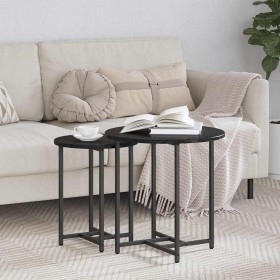 Conjunto de mesas auxiliares 2 pcs Roble Negro en Mesas auxiliares | Comprar online en Foru.es