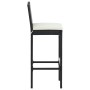 Conjunto de bar para jardín 9 piezas con cojines negro de vidaXL, Conjuntos de jardín - Ref: Foro24-3068008, Precio: 778,84 €...