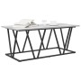 Mesa de Café Gris 100 x 50 x 40 cm Madera de Ingeniería y Metal en Mesas de centro | Comprar online en Foru.es