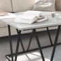 Mesa de Café Gris 100 x 50 x 40 cm Madera de Ingeniería y Metal en Mesas de centro | Comprar online en Foru.es