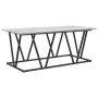 Mesa de Café Gris 100 x 50 x 40 cm Madera de Ingeniería y Metal en Mesas de centro | Comprar online en Foru.es