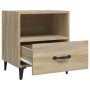 Mesitas de noche 2 unidades madera contrachapada roble Sonoma de vidaXL, Mesitas de noche - Ref: Foro24-812031, Precio: 76,36...