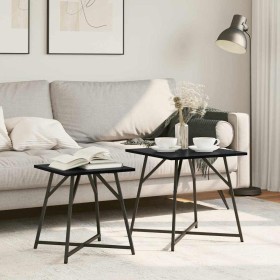 Conjunto de mesas auxiliares 2 pcs Roble Negro en Mesas auxiliares | Comprar online en Foru.es