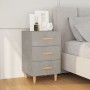 Mesita de noche madera de ingeniería gris hormigón 40x40x66 cm de vidaXL, Mesitas de noche - Ref: Foro24-812082, Precio: 59,1...