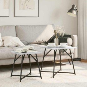 Conjunto de mesas auxiliares 2 pcs Sonoma Gris y Negro en Mesas auxiliares | Comprar online en Foru.es