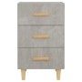 Mesita de noche madera de ingeniería gris hormigón 40x40x66 cm de vidaXL, Mesitas de noche - Ref: Foro24-812082, Precio: 59,1...