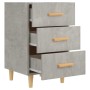 Mesita de noche madera de ingeniería gris hormigón 40x40x66 cm de vidaXL, Mesitas de noche - Ref: Foro24-812082, Precio: 59,1...