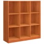 Librería Marrón cera 104 x 33 x 110 cm Madera de pino macizo en Librerías y estanterías | Comprar online en Foru.es