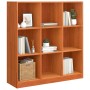 Librería Marrón cera 104 x 33 x 110 cm Madera de pino macizo en Librerías y estanterías | Comprar online en Foru.es