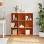 Librería Marrón cera 104 x 33 x 110 cm Madera de pino macizo en Librerías y estanterías | Comprar online en Foru.es
