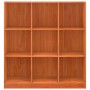 Librería Marrón cera 104 x 33 x 110 cm Madera de pino macizo en Librerías y estanterías | Comprar online en Foru.es