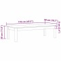 Mesa de Café Max Brown 110 x 50 x 30 cm Madera de pino macizo en Mesas de centro | Comprar online en Foru.es