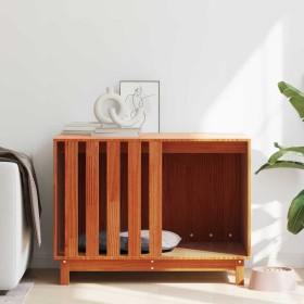 Casa para perros con almacenamiento Marrón cera 90 x 60 x 67 cm en Casetas para perros | Comprar online en Foru.es