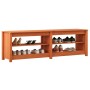 Banco para zapatos con estante Marrón cera 160 x 36,5 x 50 cm en Zapateros y organizadores de calzado | Comprar online en Foru.e