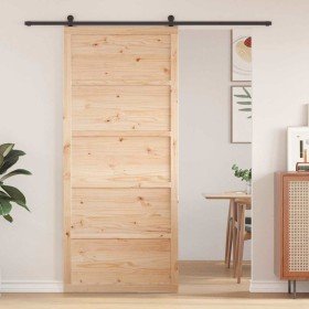 Puerta Corrediza Natural 90 x 2,5 x 208 cm en Puertas | Comprar online en Foru.es