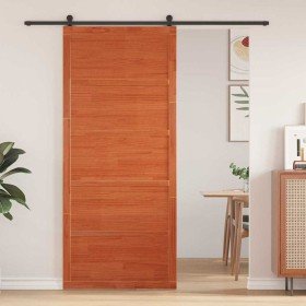 Puerta Corrediza Marrón cera 80 x 2,5 x 208 cm en Puertas | Comprar online en Foru.es