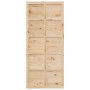 Puerta Corrediza Marrón 90 x 2,5 x 208 cm Madera de pino macizo en Puertas | Comprar online en Foru.es