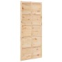 Puerta Corrediza Marrón 90 x 2,5 x 208 cm Madera de pino macizo en Puertas | Comprar online en Foru.es