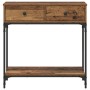 Mesa Consola con cajón Madera vieja 75 x 34.5 x 75 cm en Mesas auxiliares | Comprar online en Foru.es