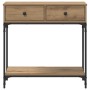 Mesa Consola con cajón Roble artisan 75 x 34.5 x 75 cm en Mesas auxiliares | Comprar online en Foru.es