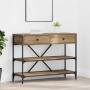 Mesa Consola con cajón Marrón 100 x 34,5 x 75 cm Madera en Mesas auxiliares | Comprar online en Foru.es
