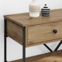 Mesa Consola con cajón Marrón 100 x 34,5 x 75 cm Madera en Mesas auxiliares | Comprar online en Foru.es