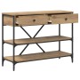 Mesa Consola con cajón Marrón 100 x 34,5 x 75 cm Madera en Mesas auxiliares | Comprar online en Foru.es