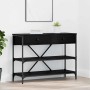 Mesa Consola con cajón Roble Negro 100 x 34,5 x 75 cm Madera en Mesas auxiliares | Comprar online en Foru.es