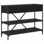 Mesa Consola con cajón Roble Negro 100 x 34,5 x 75 cm Madera en Mesas auxiliares | Comprar online en Foru.es