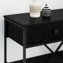 Mesa Consola con cajón Roble Negro 100 x 34,5 x 75 cm Madera en Mesas auxiliares | Comprar online en Foru.es