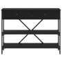 Mesa Consola con cajón Roble Negro 100 x 34,5 x 75 cm Madera en Mesas auxiliares | Comprar online en Foru.es